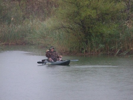 Kayak Fishing Action